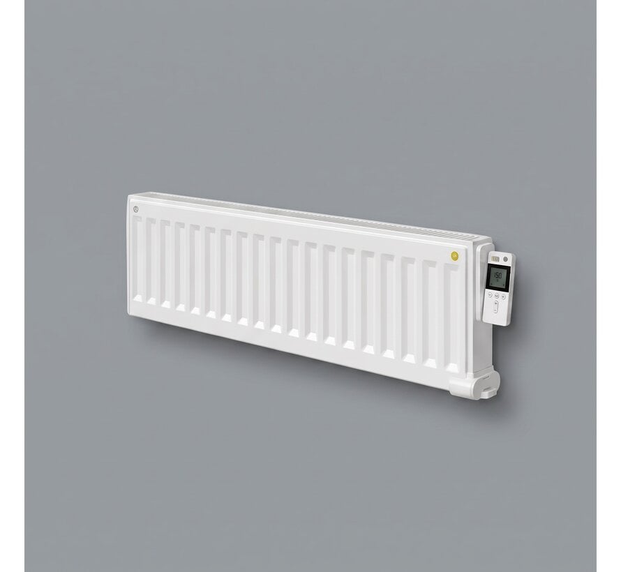 Radson Yali Digital Plus Elektrische Oliegevulde Radiator 30 cm – Lage Uitvoering met Digitale Thermostaat