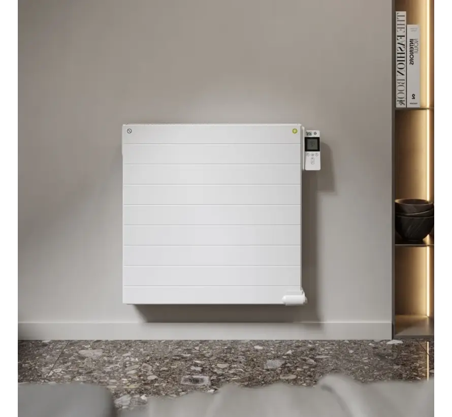 Radson Yali Ramo Plus Elektrische Oliegevulde Radiator 60 cm – Vlak Front met Horizontale Lijnen