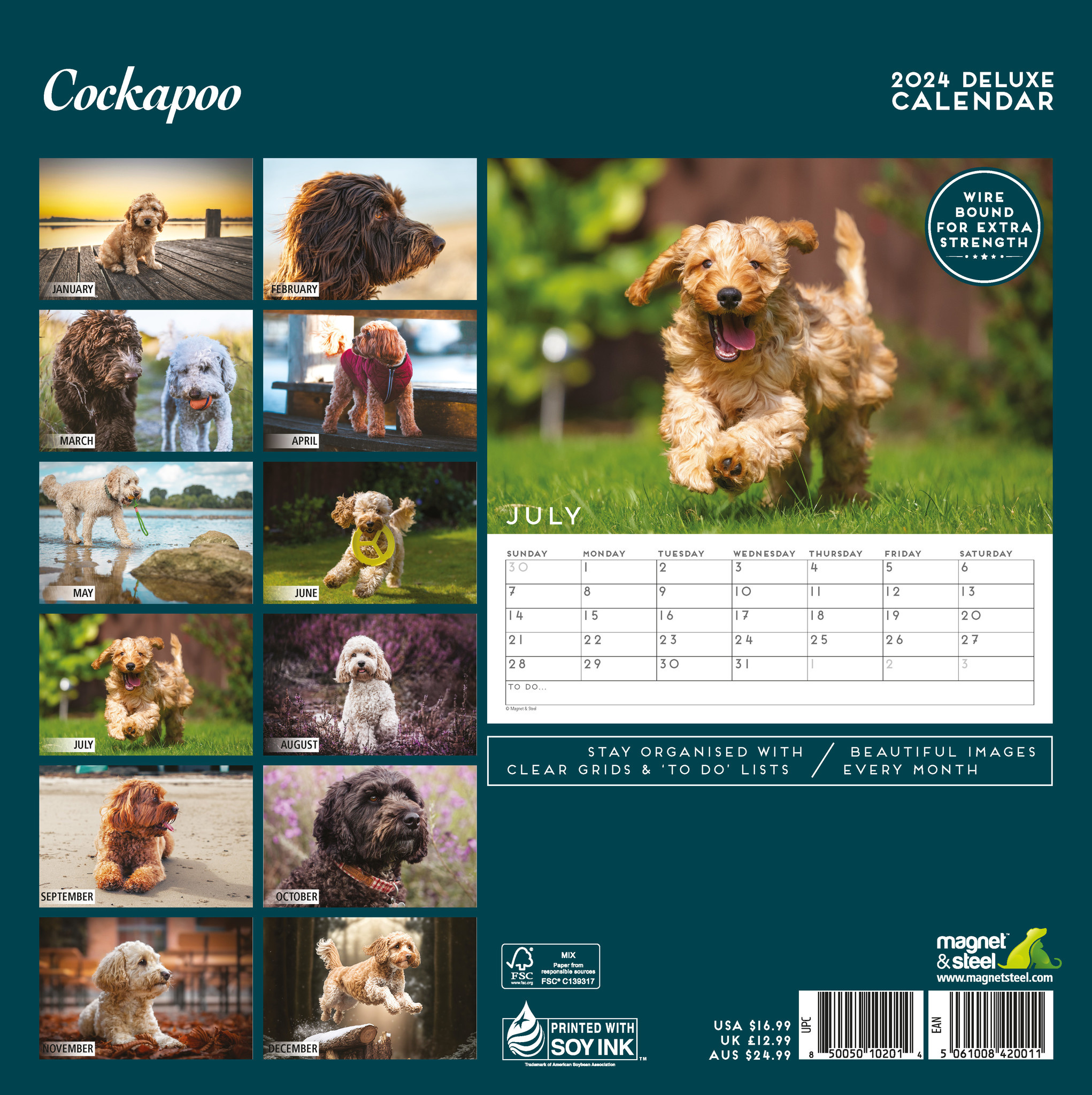 Buy Cockapoo Calendar 2024 Deluxe Order easily online