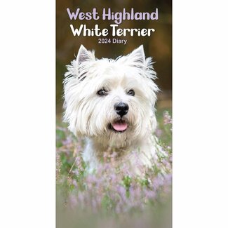 CarouselCalendars West Highland White Terrier Taschenkalender 2024