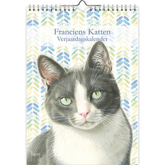 Comello Calendrier d'anniversaire des chats de Francien Tibbe