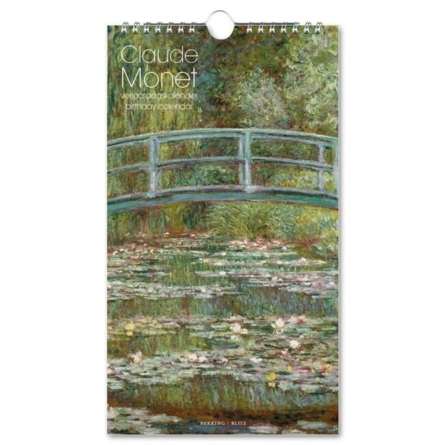 Bekking & Blitz Calendario Claude Monet Nenúfares cumpleaños