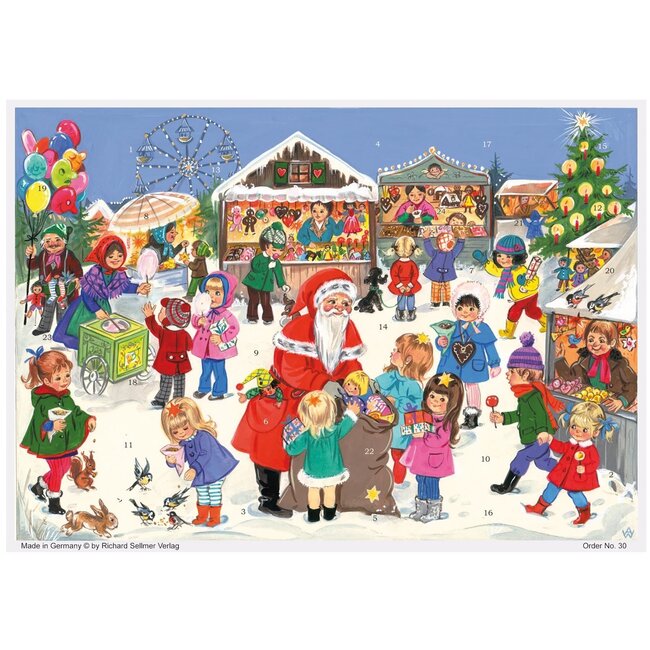 A4 Advent calendar Christmas market