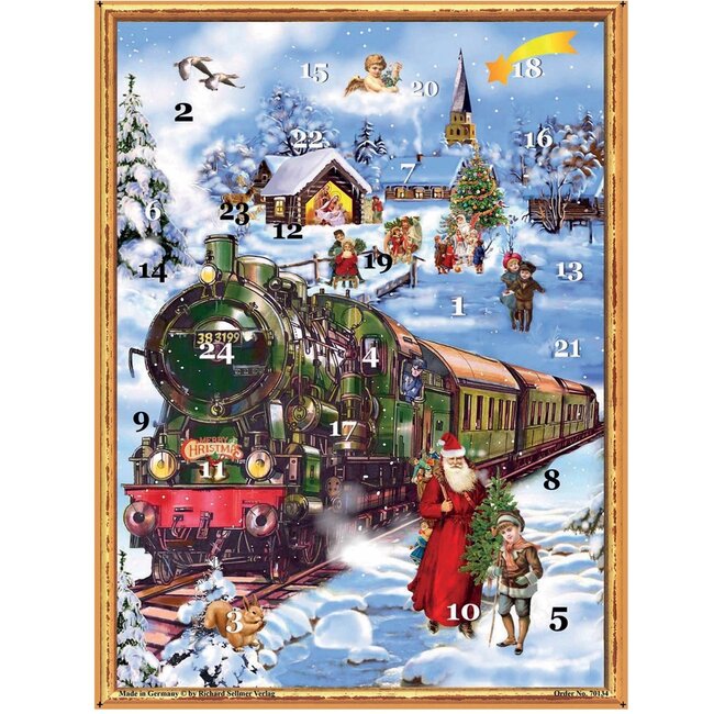 Advent calendar Railway in the Snow