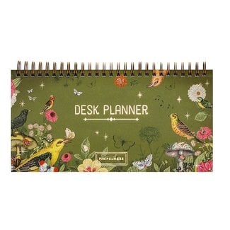 Pimpelmees Blue Tit Desk Planner - Sage Datumless