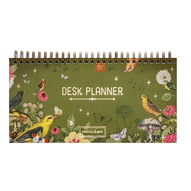 Blue Tit Desk Planner - Sage Datumless