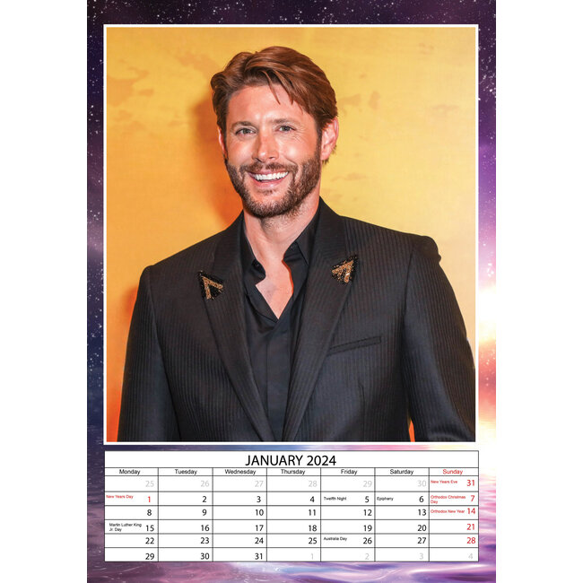 el Calendario 2024 A3 de Jensen Ackles? Rápido y fácil en