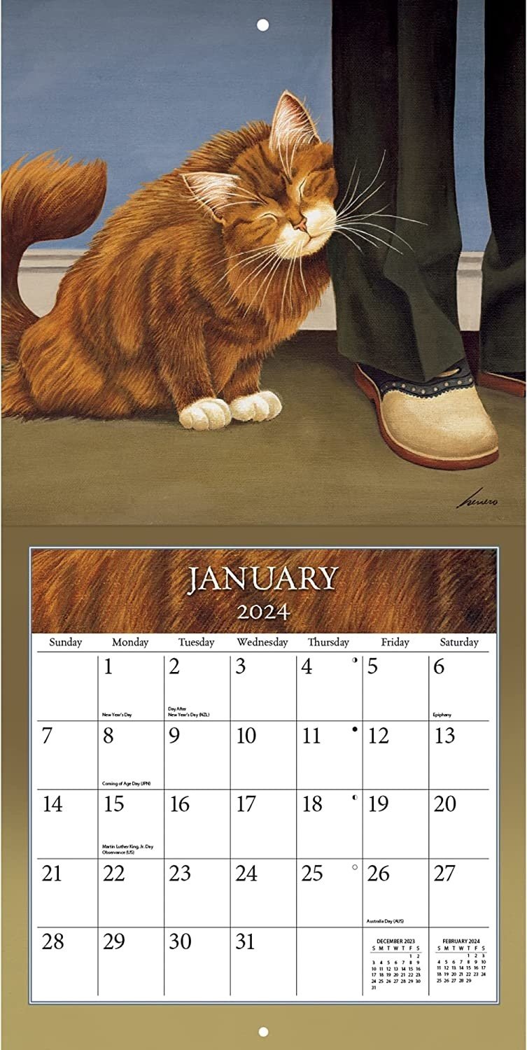 Wells st. by Lang Cats Calendar 2024