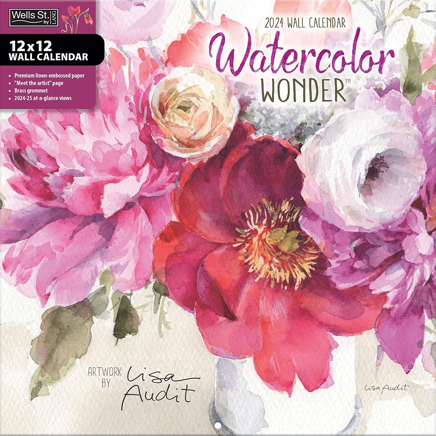 Watercolor Wonder Calendar 2025