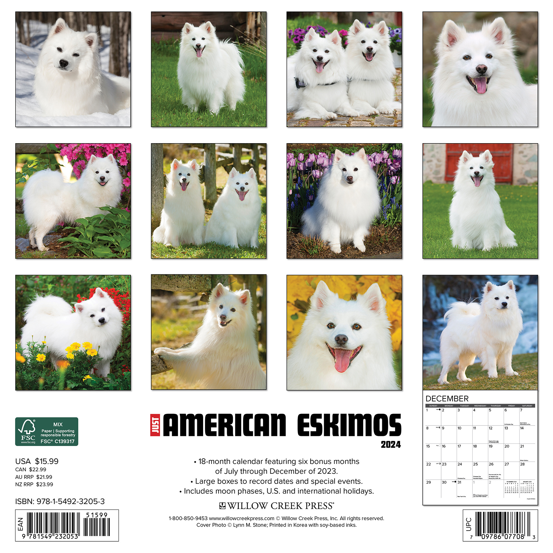 American Eskimo Calendar 2024 Buy Order easily online