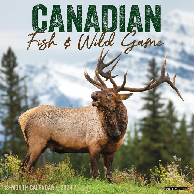Willow Creek Canadian Fish and Wild Game Kalender 2024