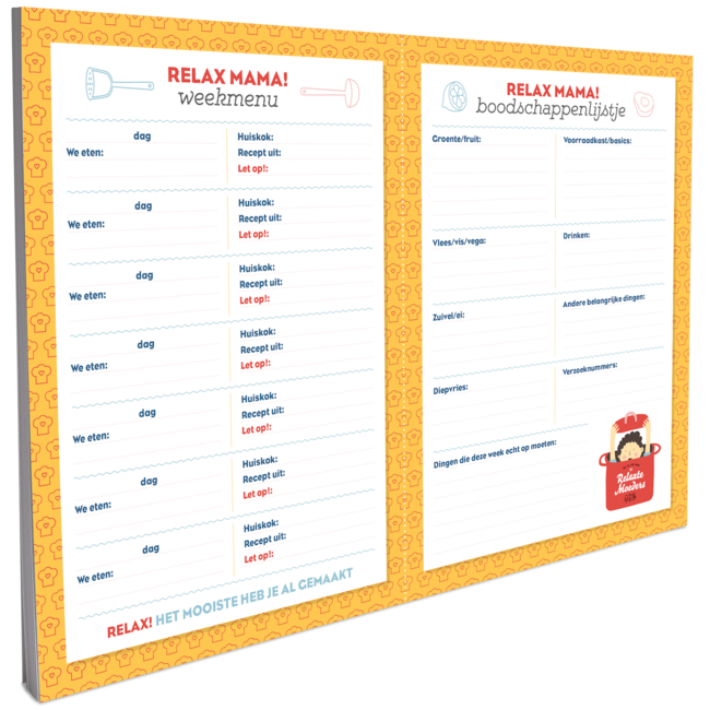 Relax Mama Meal Planner