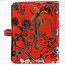 Raccoglitore a 6 anelli ricaricabile Planner floreale rosso mare