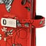 Nachfüllbare Tasche 6 Ringbinder Planer Floral Sea Red