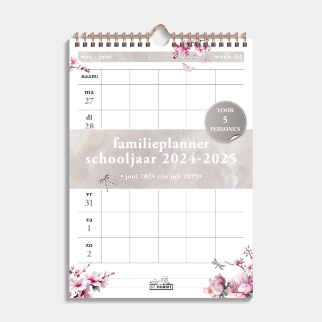 De Hobbit Spiral Family Planner 2025 - 2025