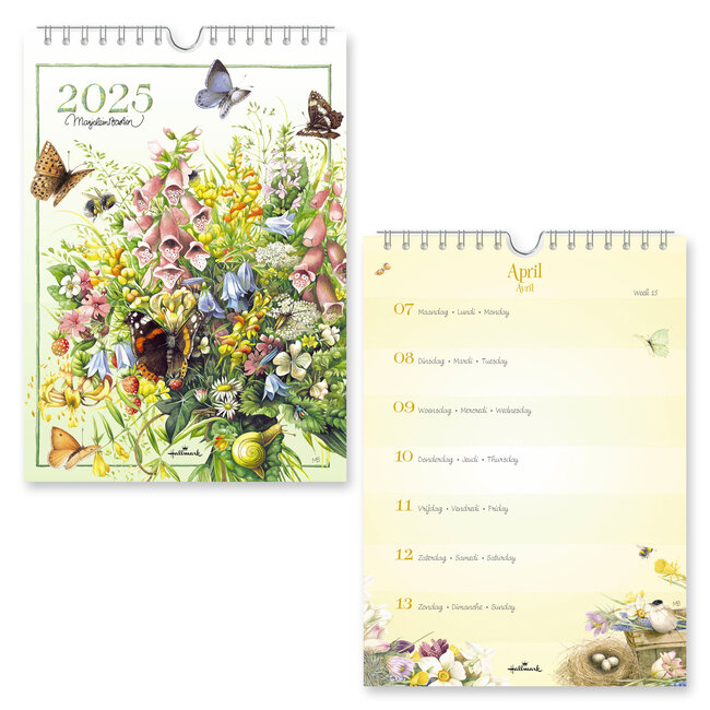 Hallmark Marjolein Bastin Calendario Semanal 2025 Flores