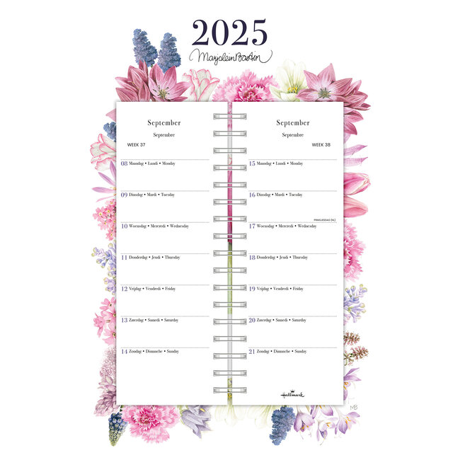 Marjolein Bastin Calendario 2025 en escudo