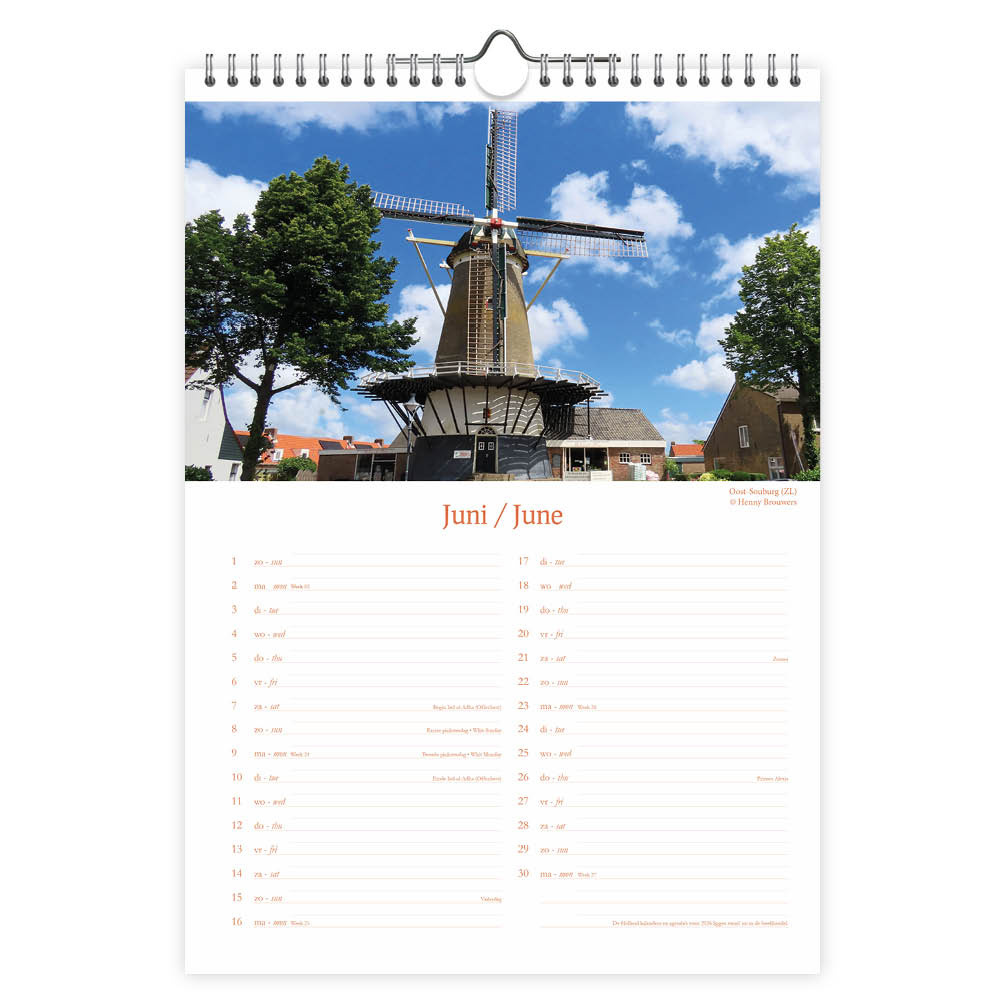 Holland Monthly Note Calendar 2025 Buy simply Order Online