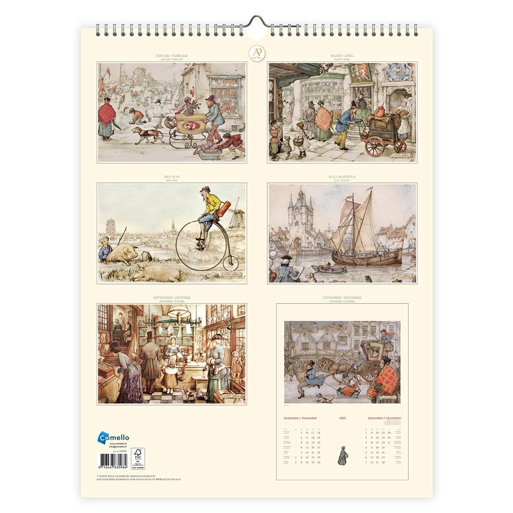Anton Pieck Kalender 2025 groß kaufen? Online bestellen - Shopcalendars.com