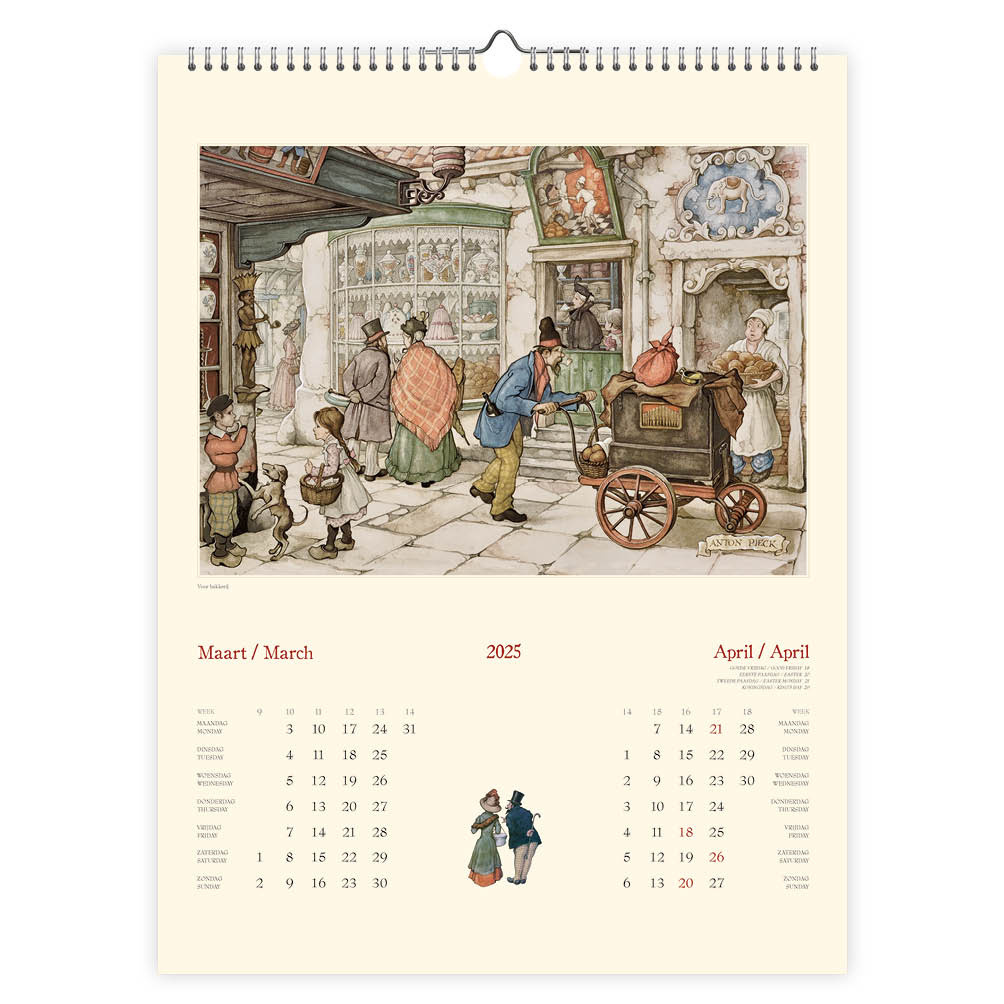 Anton Pieck Kalender 2025 groß kaufen? Online bestellen - Shopcalendars.com