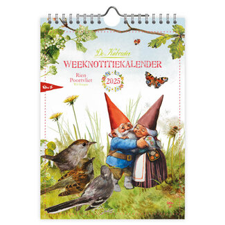 Comello Rien Poortvliet Gnome Weekly Notebook Calendar 2025