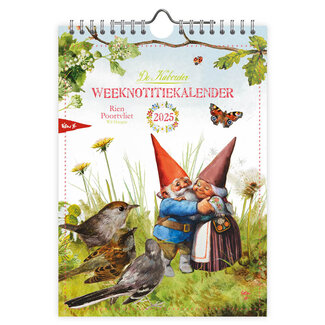 Comello Rien Poortvliet Gnome Wöchentlicher Notizbuch Kalender 2025