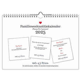 Comello What's Up Your Sandwich FamilyWEEKnote calendar 2025