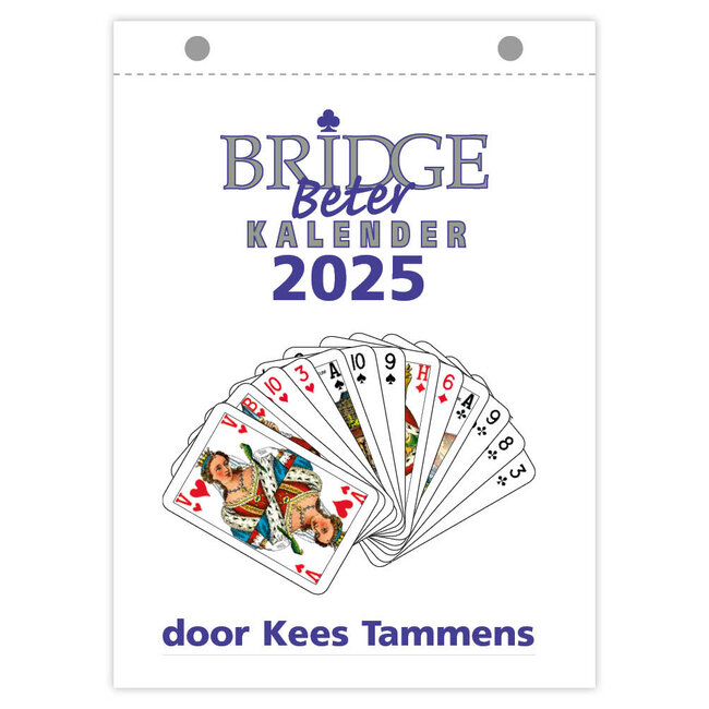 Bridge tear-off calendar 2025