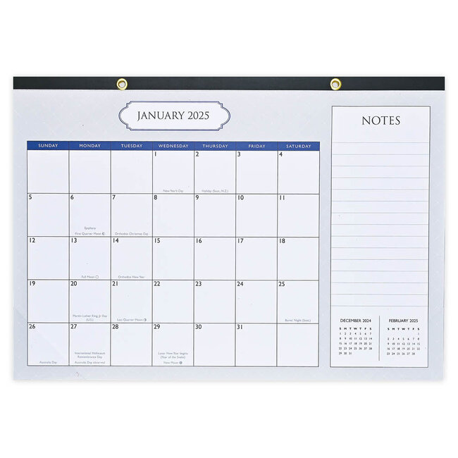 Peter Pauper Desk Pad Kalendar 2025 Classic