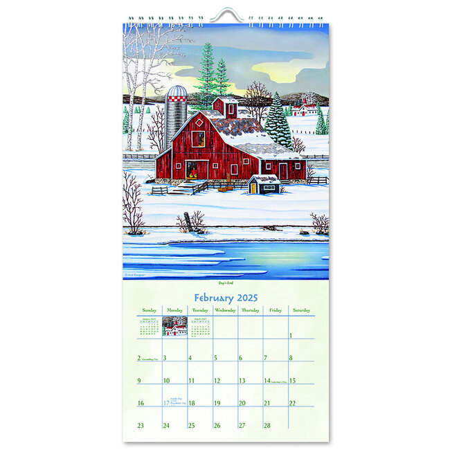 Acheter Country Roads Calendar 2025 Small ? Facile à commander en ligne
