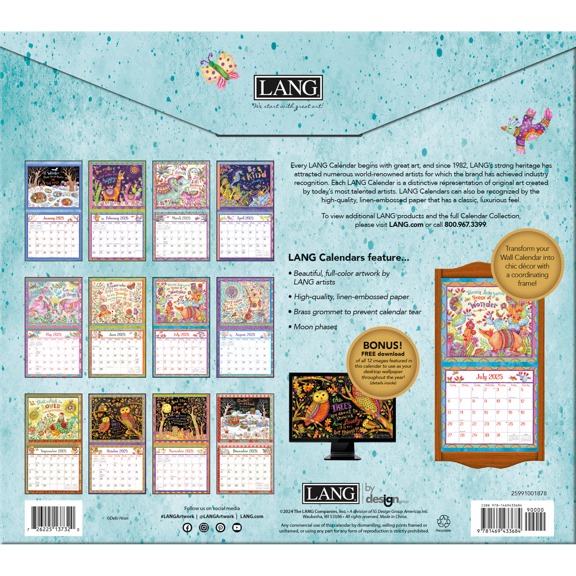 Buying Simple Inspirations Calendar 2025 Art Work by Debi Hron