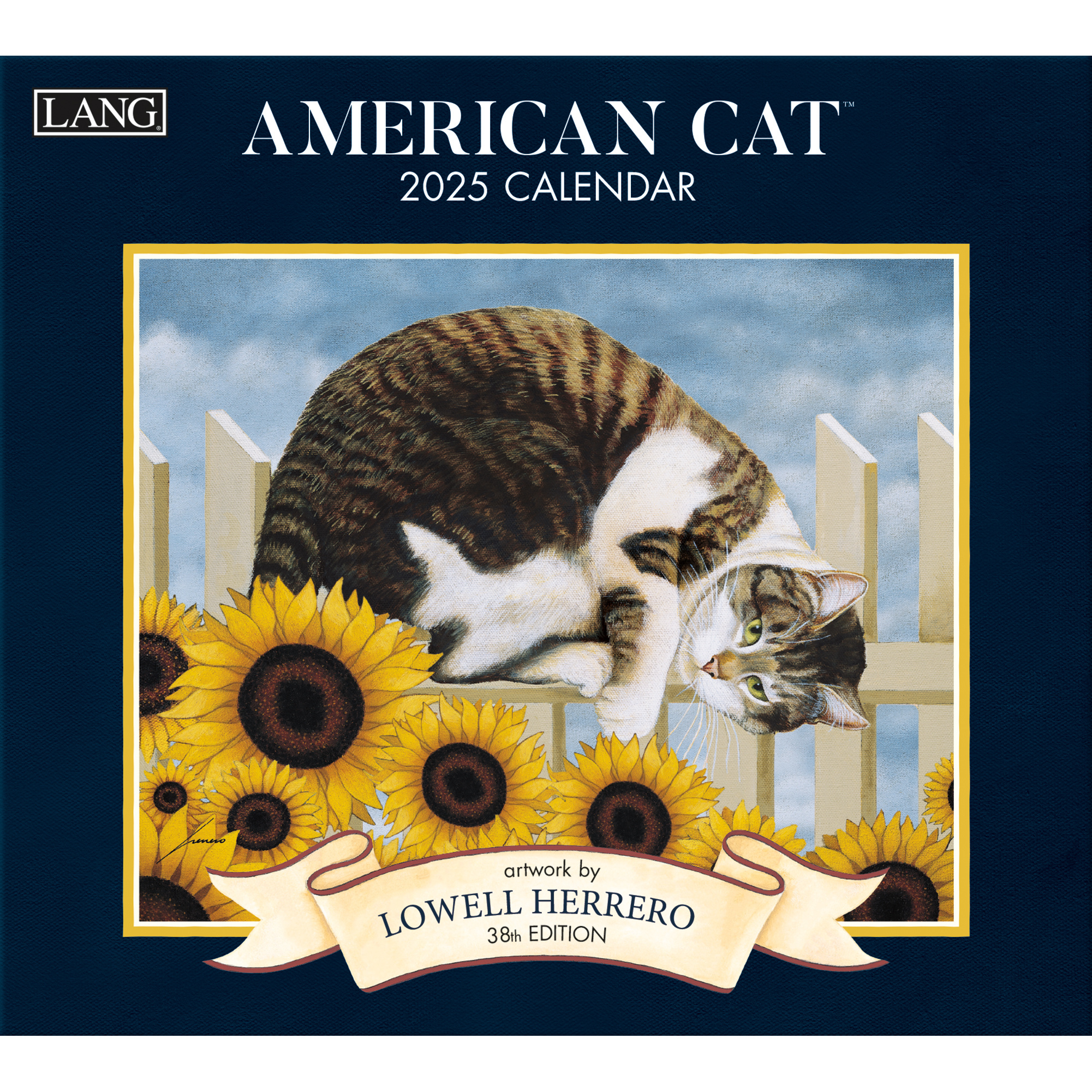 Amerikanischen Katzenkalender 2025 kaufen Kunstwerk von Lowell