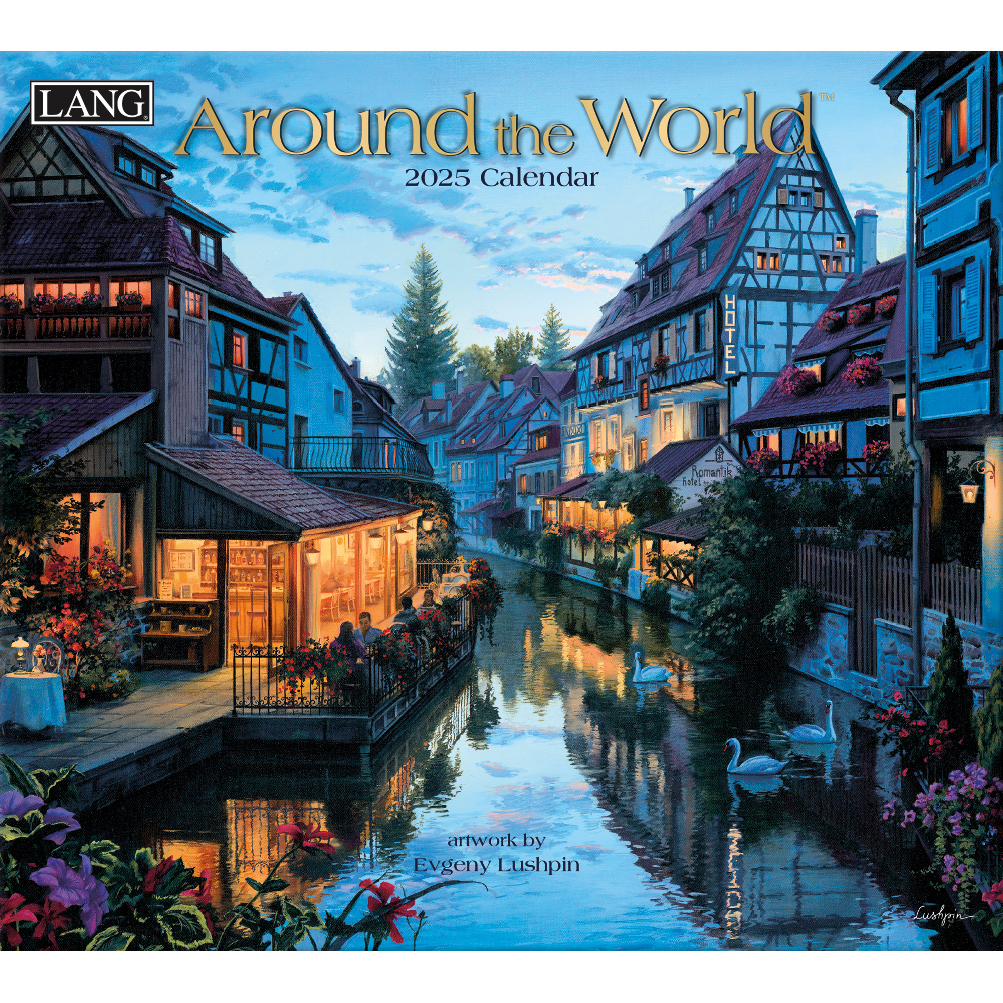 Buying Around the World Calendar 2025 Art Work by Evgeny Lushpin