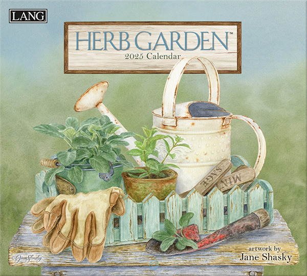 Buying Herb Garden Calendar 2025 Art Work by Jane Shasky