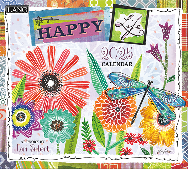 Buying Happy Life Calendar 2025 Art Work by Lori Siebert