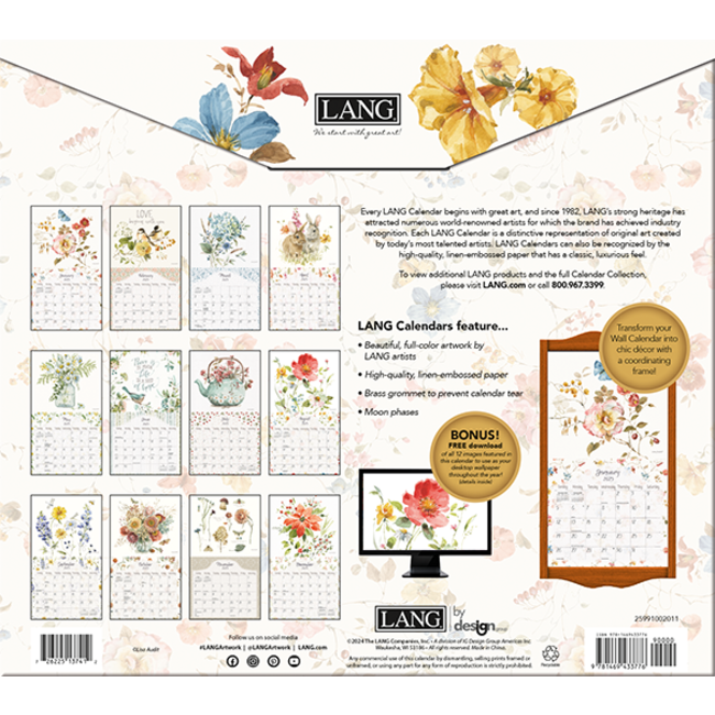 Watercolour Seasons Calendar 2025