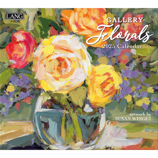 LANG Gallery Florals Calendar 2025