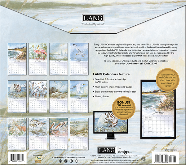 Comprar Calendario Costa 2025 Obra de arte de Susan Winget