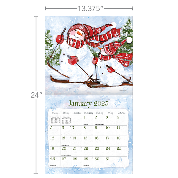 Acheter Sam Snowman Calendar 2025 ? Facile et rapide à commander en