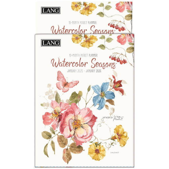 LANG Watercolor Seasons Pocket Diary 2025