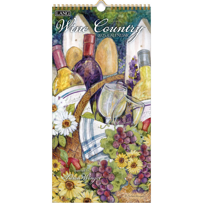 LANG Wine Country Calendar 2025 Small