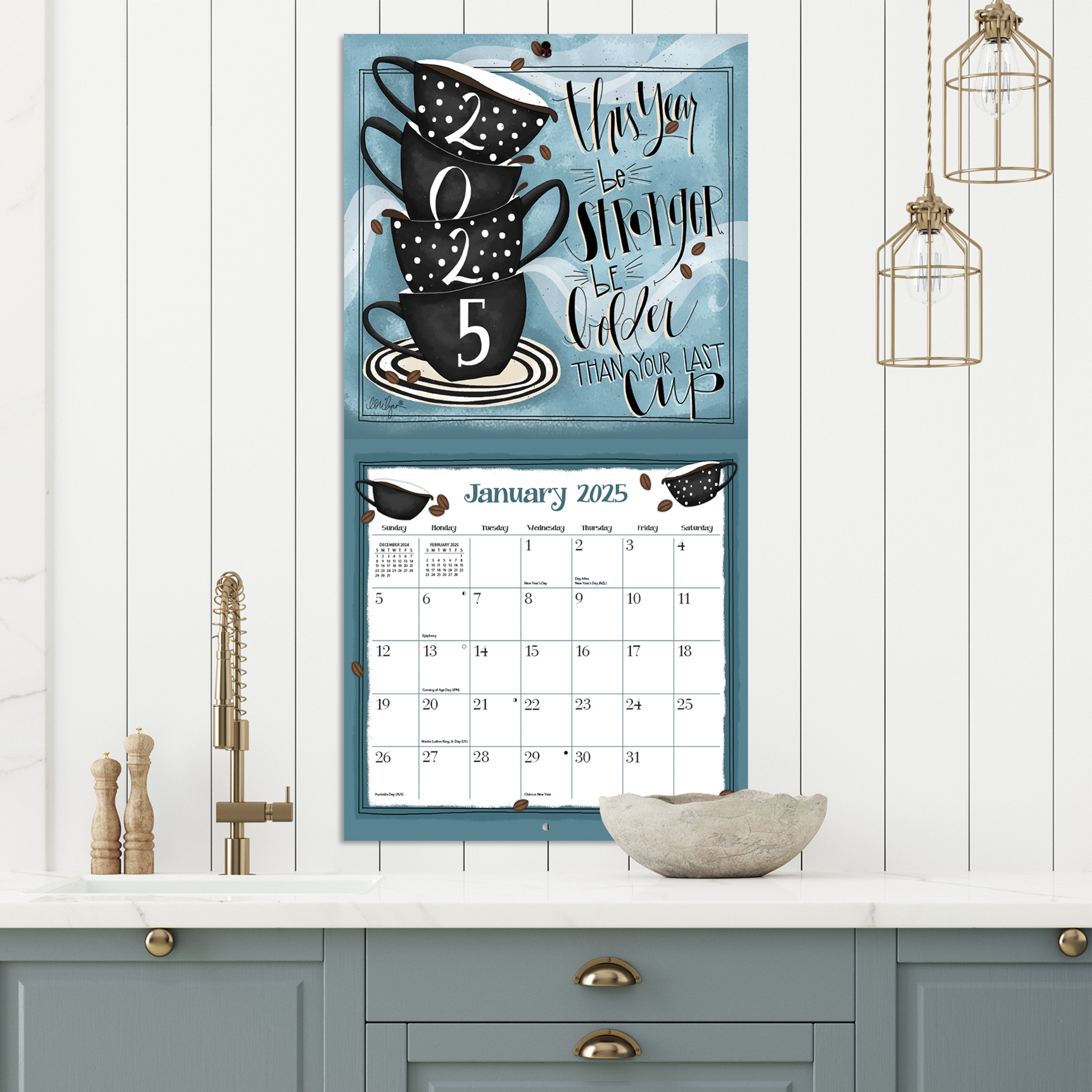 Buying Java Calendar 2025? Artwork by Lorilynn Sims