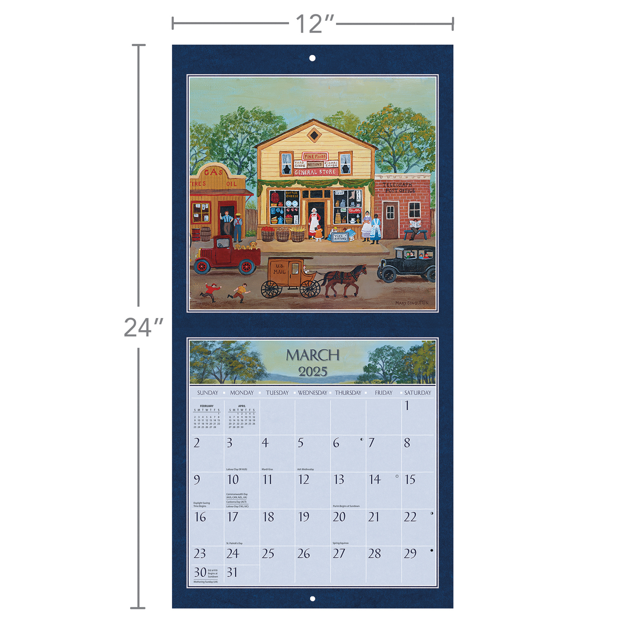 Comprar Calendario Folk Life 2025? Obra de Mary Singleton