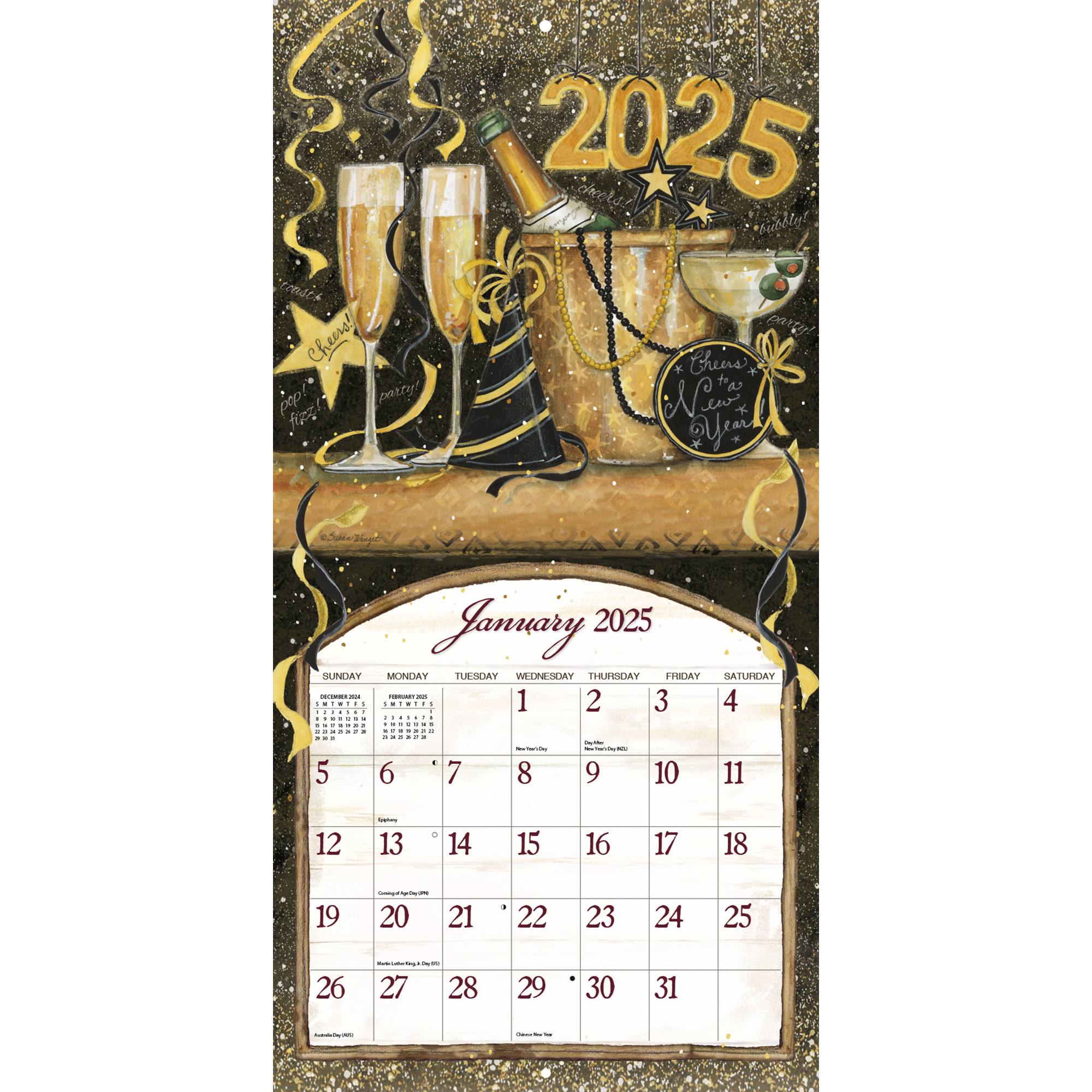Wine Cellar Calendar 2025 Buy? Artwork by Susan Winget