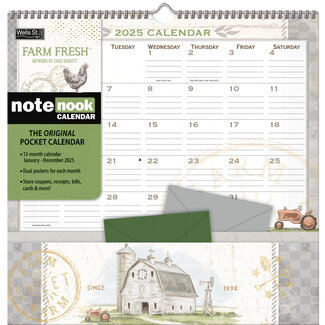 LANG Farm Fresh Note Nook Kalender 2025