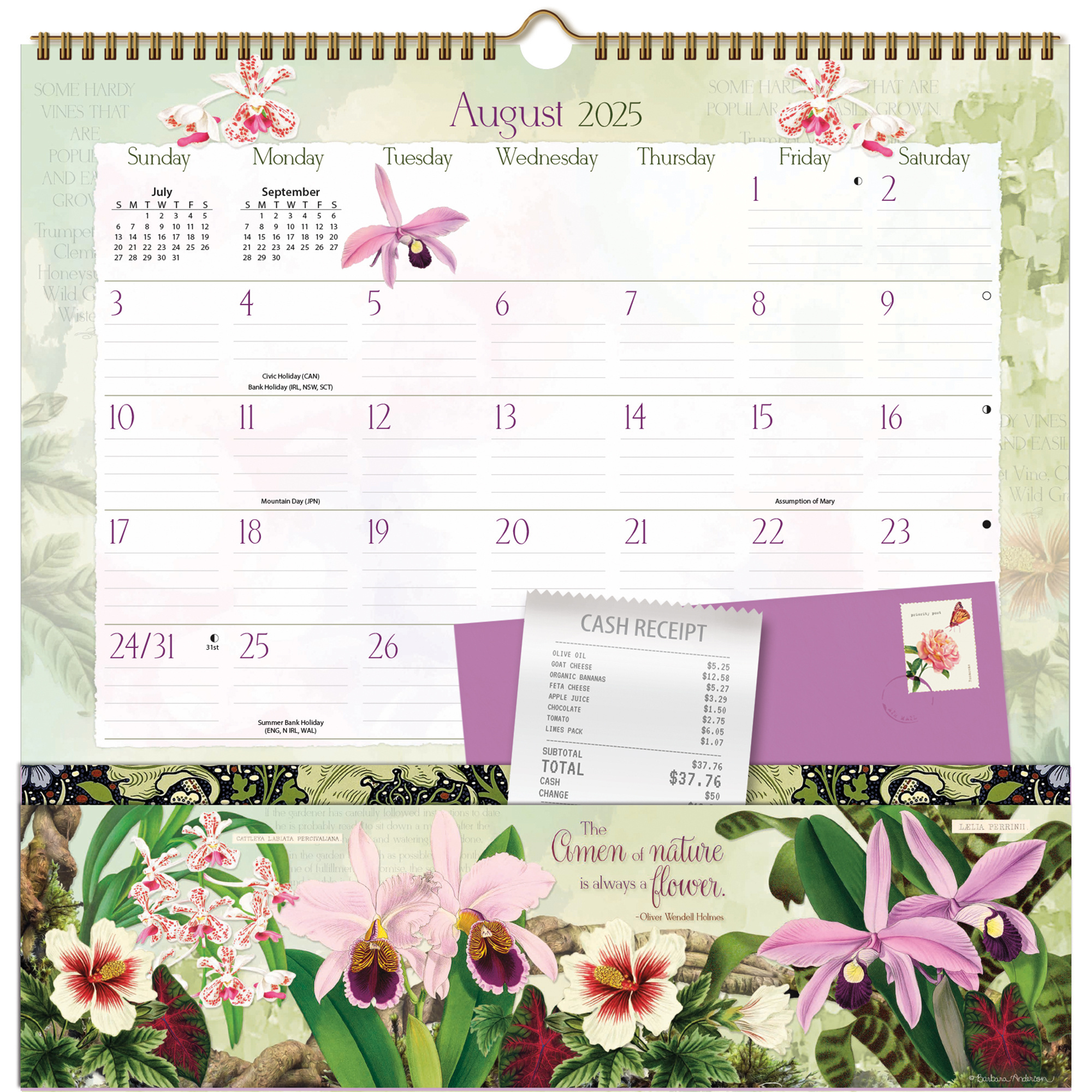 Buying Botanical Gardens Pocket Note Nook Calendar 2025