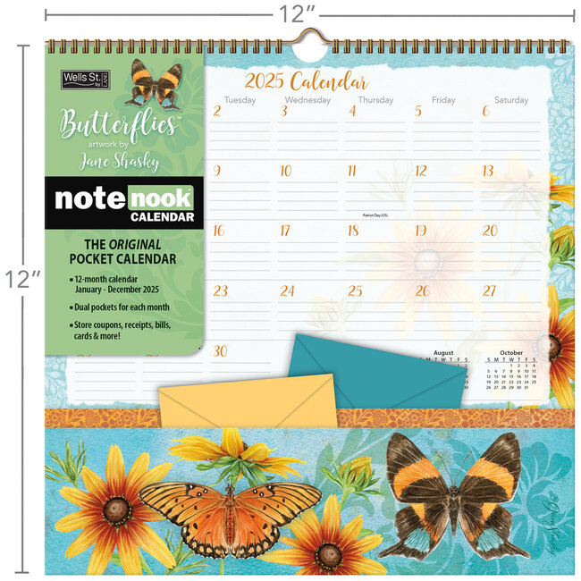 Comprar Calendario de bolsillo Mariposas Nook 2025? Simplemente en