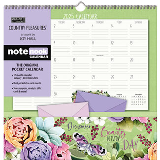 LANG Country Pleasures Note Nook Calendario 2025