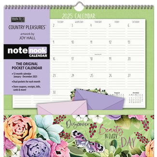 LANG Country Pleasures Note Nook Kalender 2025