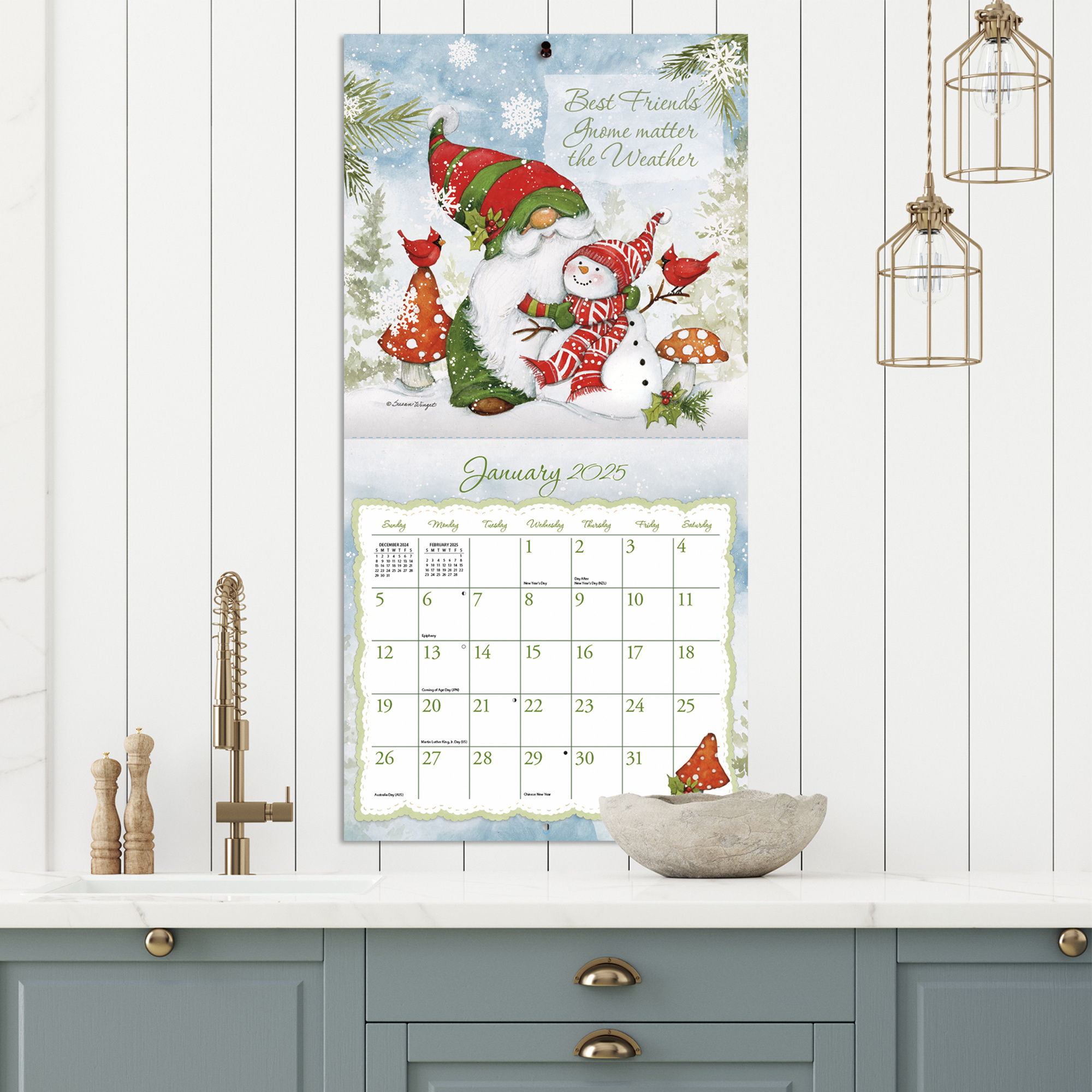 Buying Gnomes Calendar 2025? Artwork by Susan Winget